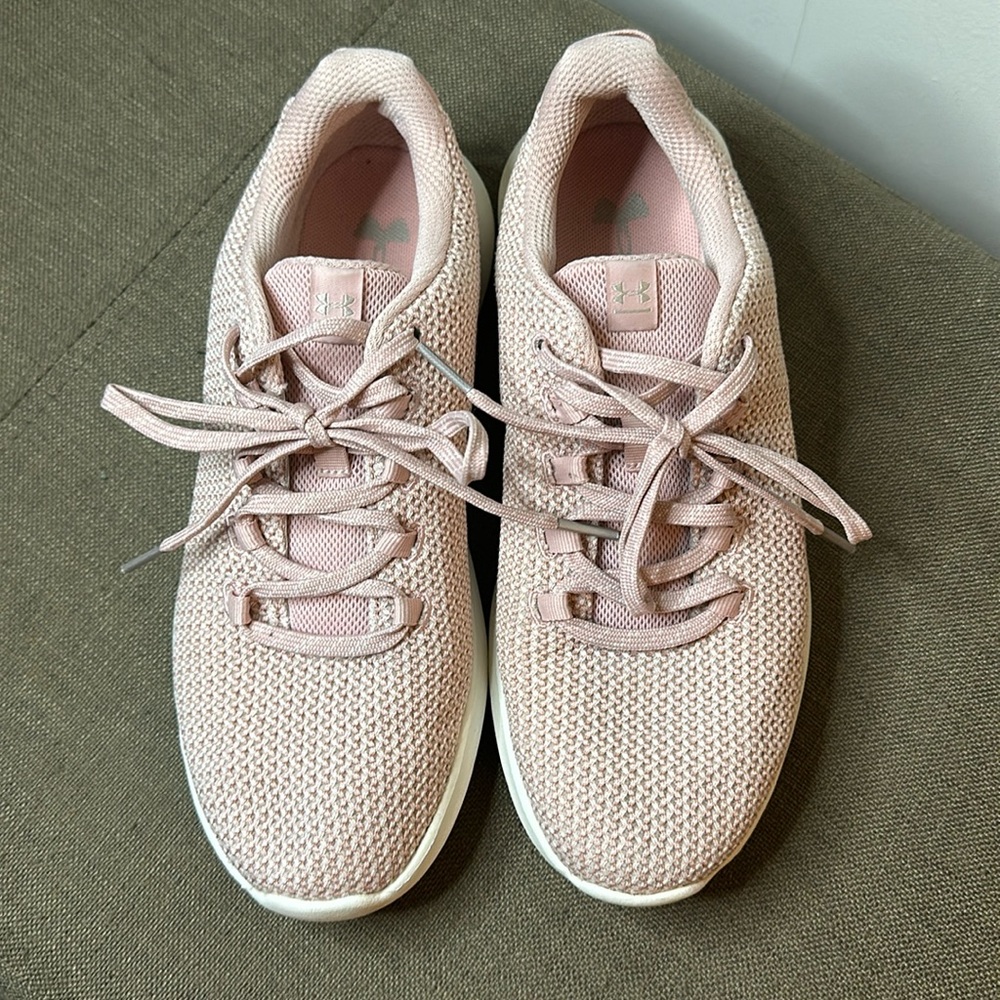 Under-armor light pink women’s shoes